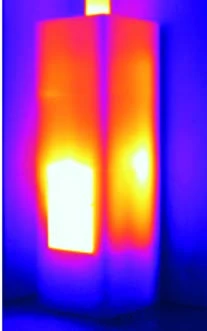 Průměrná povrchová teplota BLOX 50: Po 3 hodinách · 88 °C